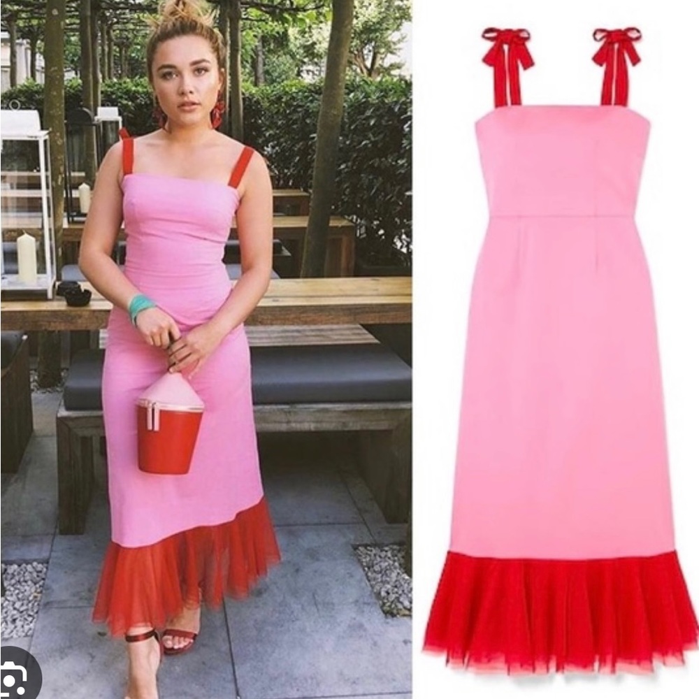 SOLD: STAUD Langdon dress with tulle detail